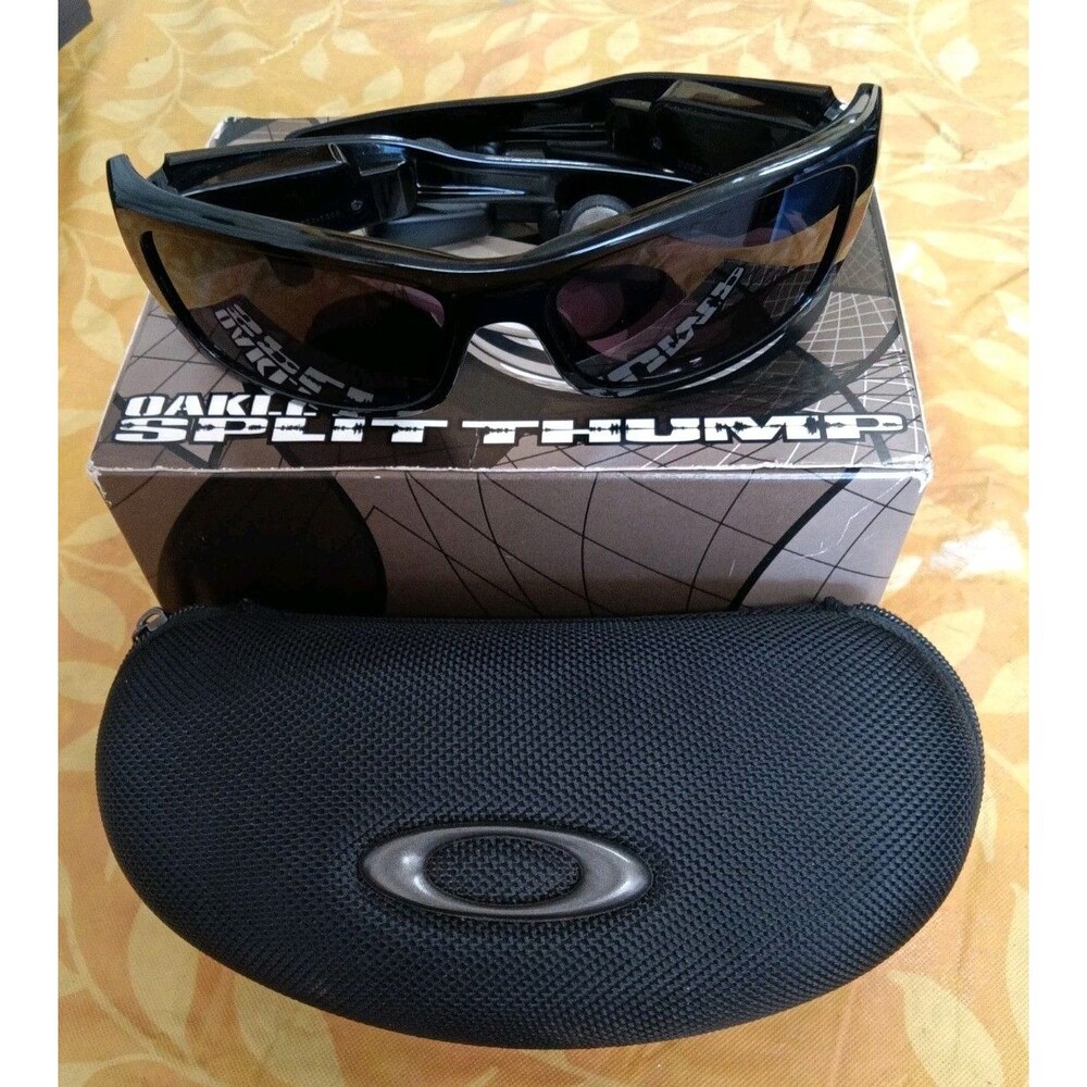 Oakley Split Thump MP3 Polished Black Warm Grey Lens 512MB Sunglasses